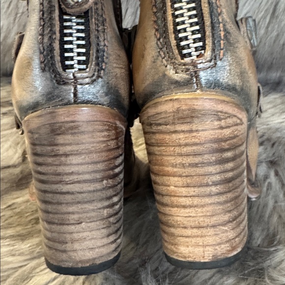 freebird Beckett Black & Brown Leather Ankle Boots Size 8 - Picture 10 of 12